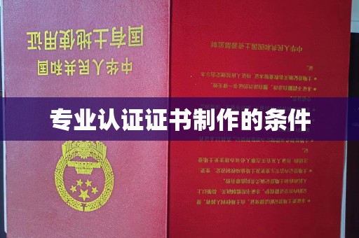 横栏专业认证证书制作的条件