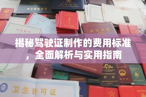 横栏揭秘驾驶证制作的费用标准，全面解析与实用指南